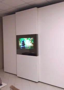 Armadio con ante scorrevoli moderno Wall tv Maronese a prezzo scontato Armadi