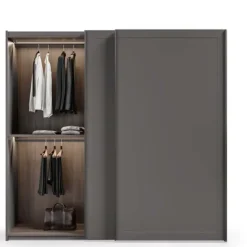 Outlet Etnico Armadio con ante scorrevoli a prezzo scontato modello Armadio  etno ante scorrevoli con maniglioni infinity dark    di- Armadi