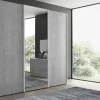 Gierre Mobili Armadio con ante scorrevoli modello Armadio a 3 ante scorrevoli con specchio centrale del programma abaco in promo sconto del 50% scontato del 47%- Armadi