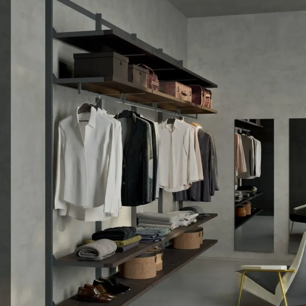 Armadio con cabina armadio moderno Naked a prezzo scontato^Orme Clearance