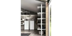 Armadio con cabina armadio modello System metal 10 scontato del 40%^Collezione esclusiva Clearance