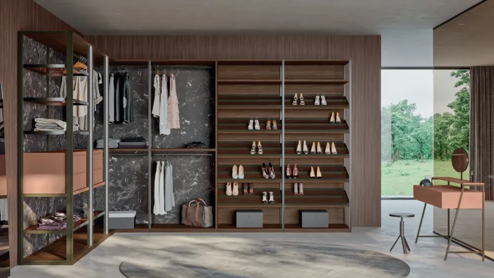 Homes Armadio con cabina armadio Cabina armadio skeletro a prezzo ribassato- Armadi