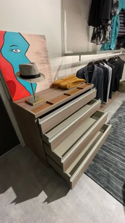 Outlet Armadio con cabina armadio moderno Panorama a prezzo scontato Armadi