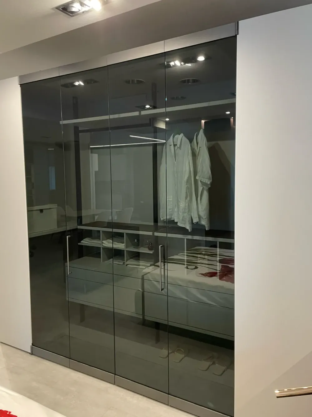 Armadio con cabina armadio modello Camerino scontato del 25%^Caccaro Discount