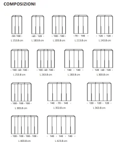 Clearance Armadio in laccato opaco Manhattan a marchio scontato -25% Armadi