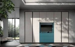 ZG Mobili Armadio in laminato materico Power 21 a marchio scontato -40%- Armadi