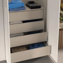 Collezione esclusiva Armadio Lax white con ante battenti SCONTATO a PREZZI OUTLET- Armadi