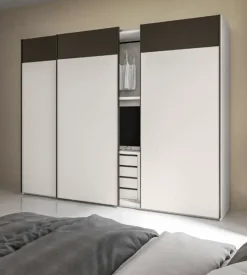 Armadio Logic realizzato in laminato opaco di scontato -25%^Marka Outlet