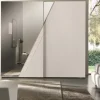 Euro Design Armadio mod. Orizzonte con ante scorrevoli maxi in laccato opaco. Specchi in diagonale. 50% di sconto! .- Armadi