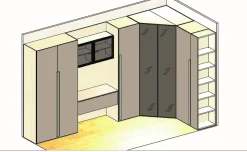 Artigianale Armadio moderno Arm42 PREZZI OUTLET- Armadi