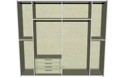 Armadio moderno Armadio a 2 ante scorrevoli  mod glass di a PREZZO OUTLET -41%^S75 Best