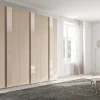 Armadio moderno Armadio mod.aster&class in tamburato versione frassinato tortora con maniglie in vetro laccato scontato del 40% PREZZI OUTLET Armadi