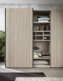 Armadio moderno Armadio scorrevole completo  di a PREZZO OUTLET -45%^Md work Outlet