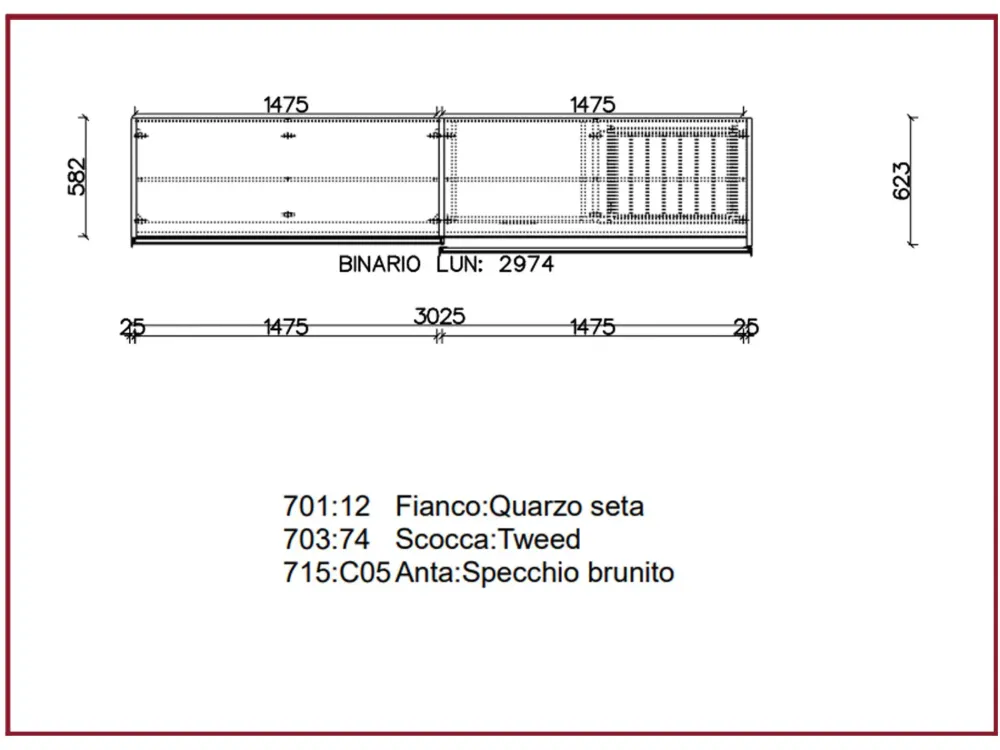 Armadio moderno Crystal di a PREZZO OUTLET -35%^NovaMobili Discount