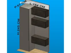 New Armadio moderno Ingresso  con un ribasso imperdibile Armadi