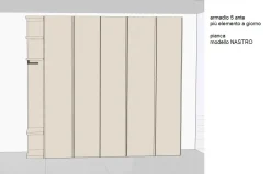 Pianca Armadio Nastro a cinque ante a prezzo scontato- Armadi