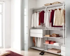 Domitalia Armadio Ok-nb con cabina armadio SCONTATO a PREZZI OUTLET- Armadi