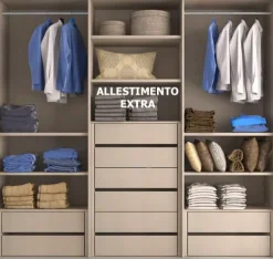 Collezione esclusiva Armadio Reflex oak con ante battenti SCONTATO a PREZZI OUTLET- Armadi