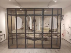 Armadio Rimmel realizzato in vetro di scontato -48% Armadi