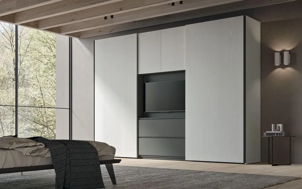 Best Armadio Scorrevole con vano tv di A PREZZO SCONTATO 25% Armadi