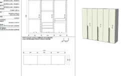 Sale Armadio Tratto realizzato in laccato opaco di scontato -35% Armadi