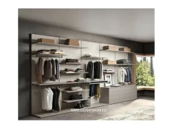 Armadio Z02 realizzato in laminato materico di scontato -40%^Artigianale Best