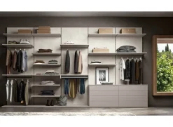 Armadio Z02 realizzato in laminato materico di scontato -40%^Artigianale Best