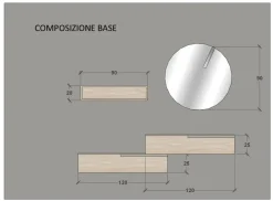 Baxar Arredamento bagno: mobile M system in Offerta Outlet- Mobili Bagno Sospeso