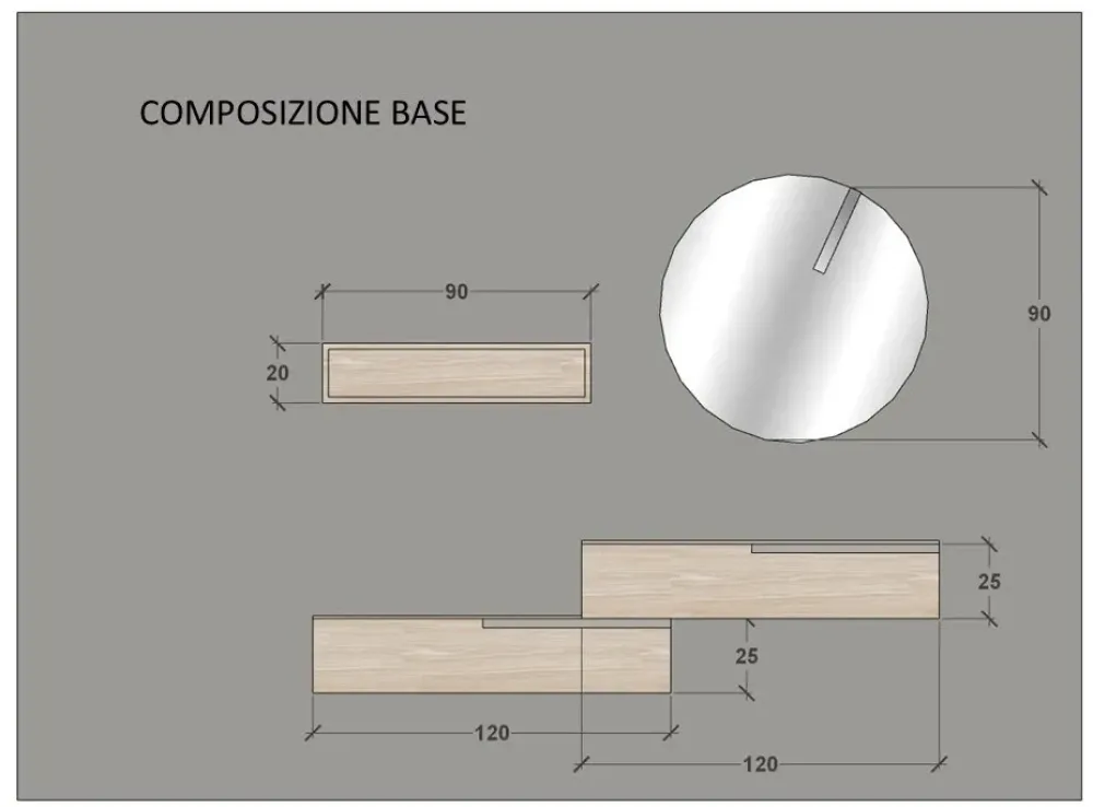 Baxar Arredamento bagno: mobile M system in Offerta Outlet- Mobili Bagno Sospeso