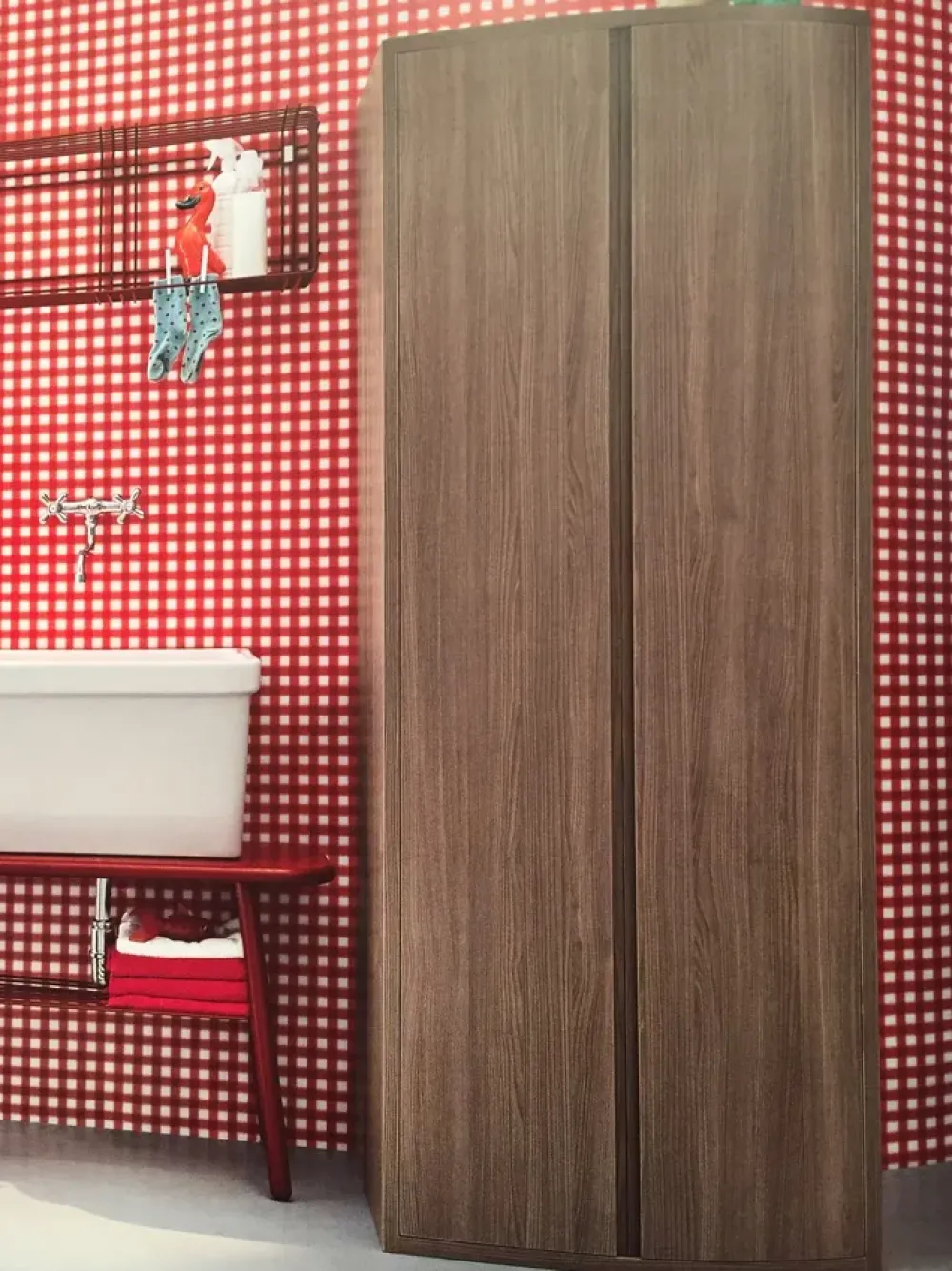 Arredamento bagno: mobile Colonna porta lavatrice - asciugatrice in Offerta Outlet^Birex Sale