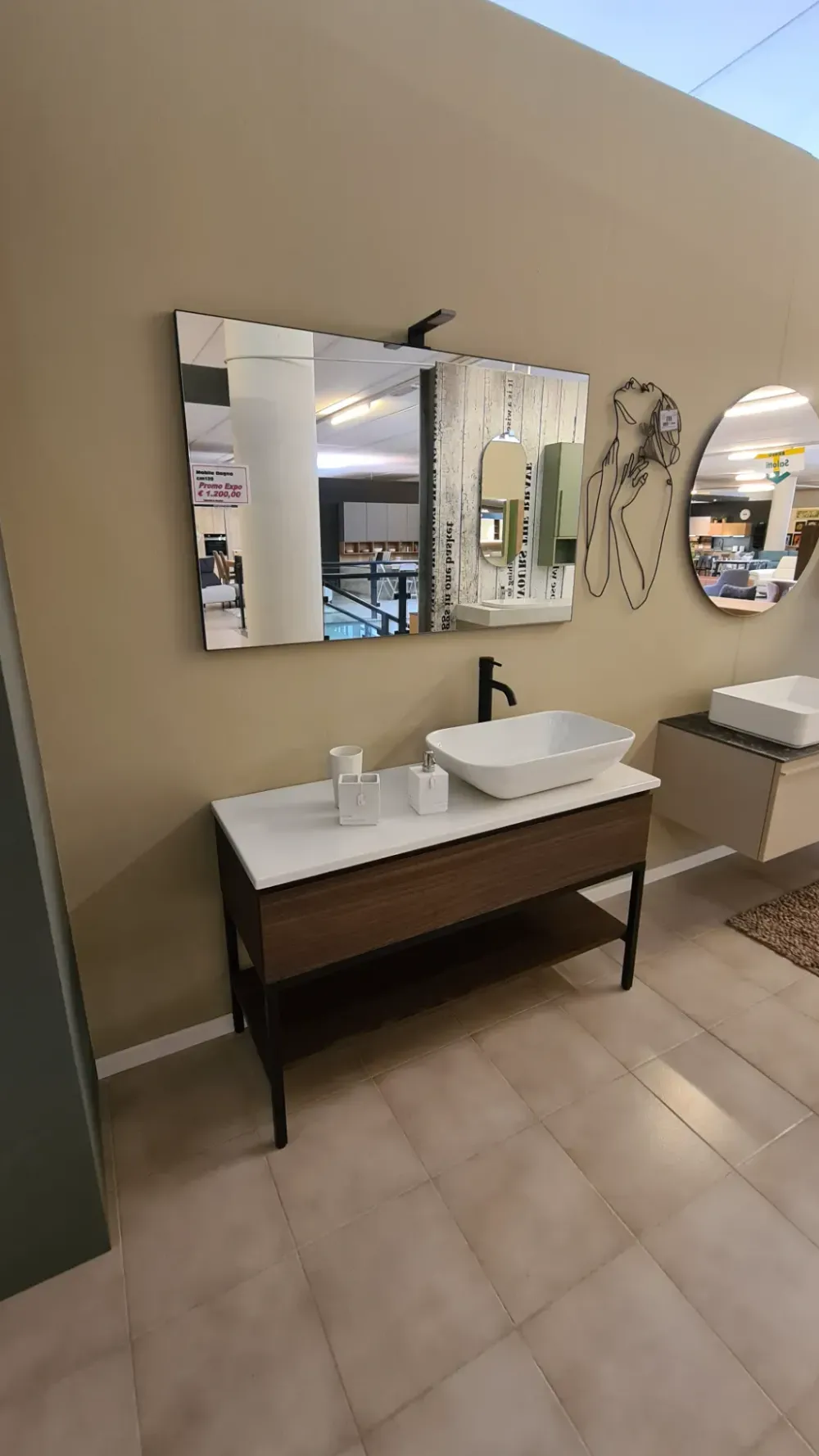 Compab Arredamento bagno: mobile B-go a prezzi outlet- Mobili Bagno A Terra