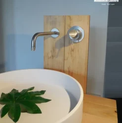 Online Arredamento bagno: mobile Lavabo lotus  design naoto fukasawa miscelatore minimal, design in Offerta Outlet Mobili Bagno Sospeso