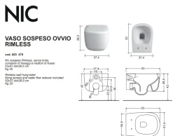 Online Arredamento bagno: mobile Nic design ovvio wc sospeso 003479067 + sedile verde 005437067 salvia opaco nuovo e imballato con forte sconto Mobili Bagno Sospeso