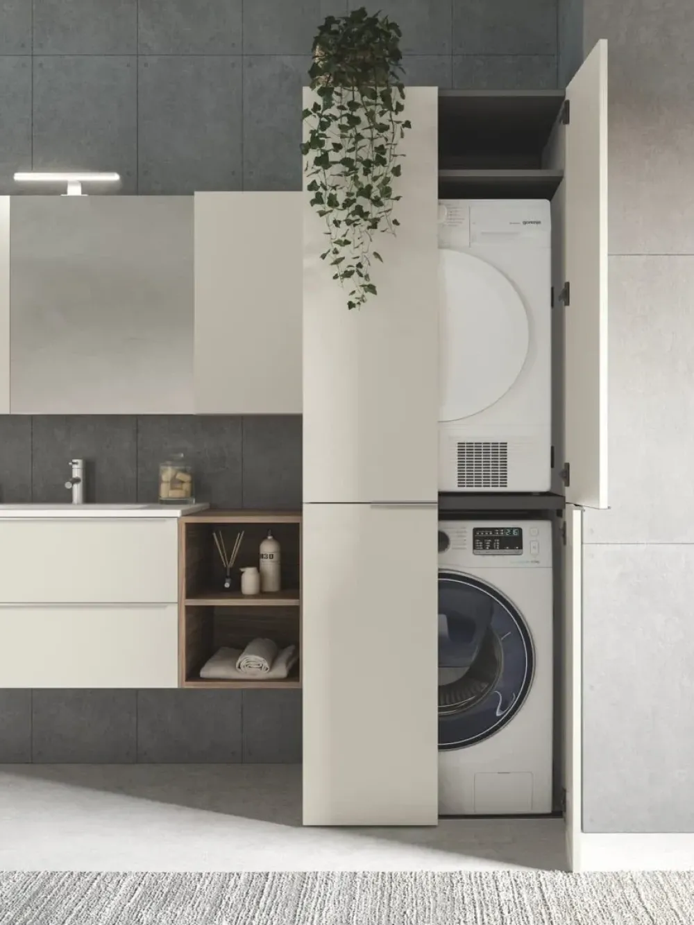 Collezione esclusiva Arredamento bagno: mobile Fast lavanderia rcr in offerta- Mobili Bagno Lavanderia
