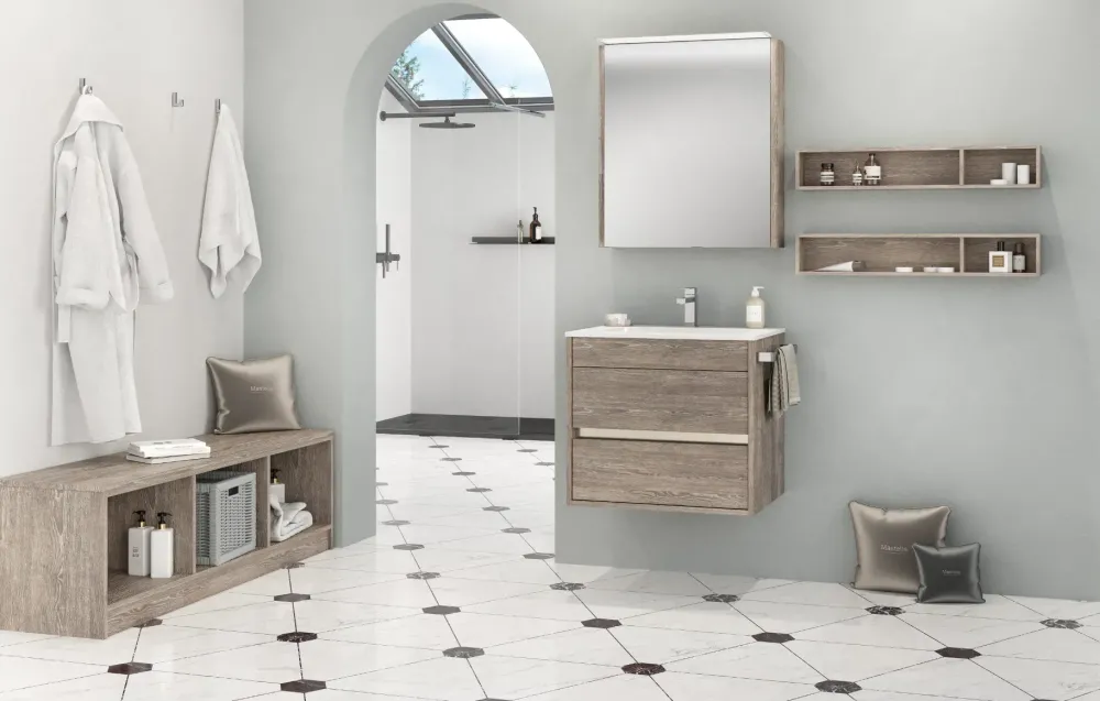 Arredamento bagno: mobile Duetto 07 in Offerta Outlet Mobili Bagno Sospeso