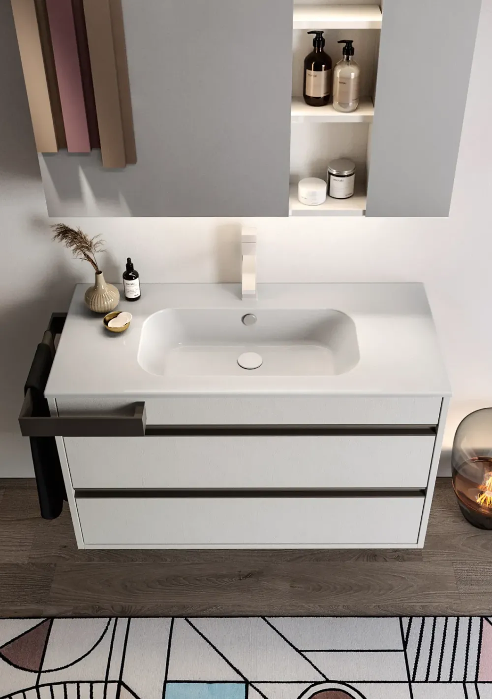Outlet Arredamento bagno: mobile Smart.46-05 a prezzo scontato Mobili Bagno Sospeso
