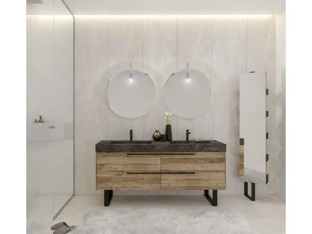 Legnobagno Arredamento bagno: mobile L04 a prezzo Outlet- Mobili Bagno A Terra