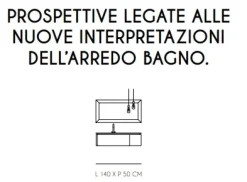 Ideagroup ARREDO BAGNO Idea group: MOBILE + SPECCHIO modello DOLCEVITA LACCATO OPACO SCONTATO 30%- Mobili Bagno Sospeso