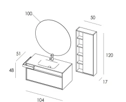 Mastella ARREDO BAGNO : mobile SCONTATO in OFFERTA OUTLET- Mobili Bagno Sospeso