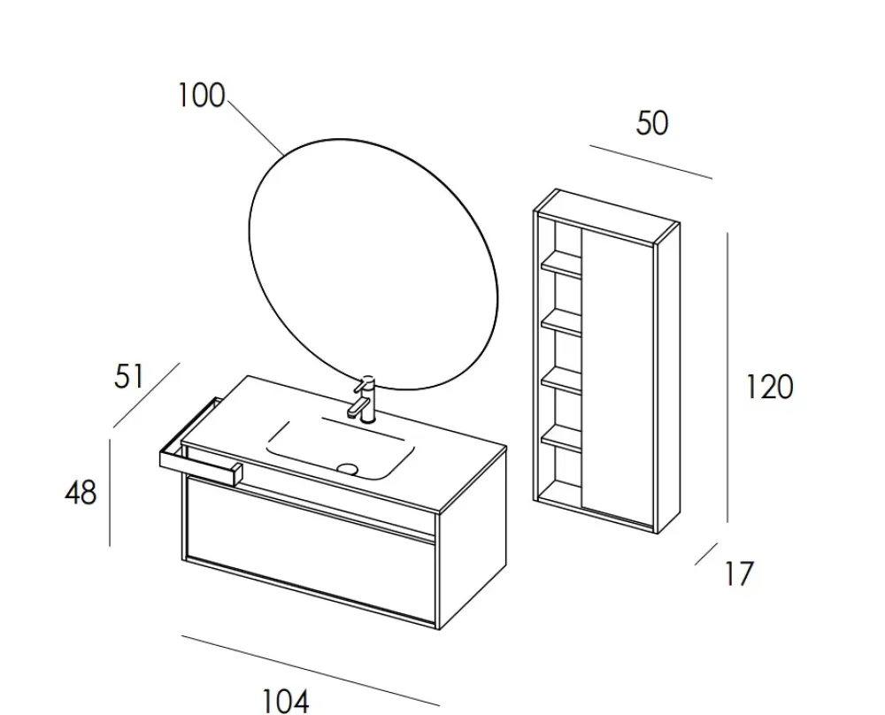Mastella ARREDO BAGNO : mobile SCONTATO in OFFERTA OUTLET- Mobili Bagno Sospeso