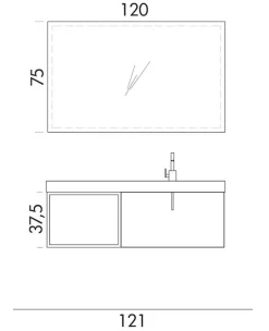 New Bagno moderno sospeso scontato del -41 % Mobili Bagno Sospeso