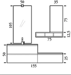 Discount Bagno sospeso moderno Mobili Bagno Sospeso