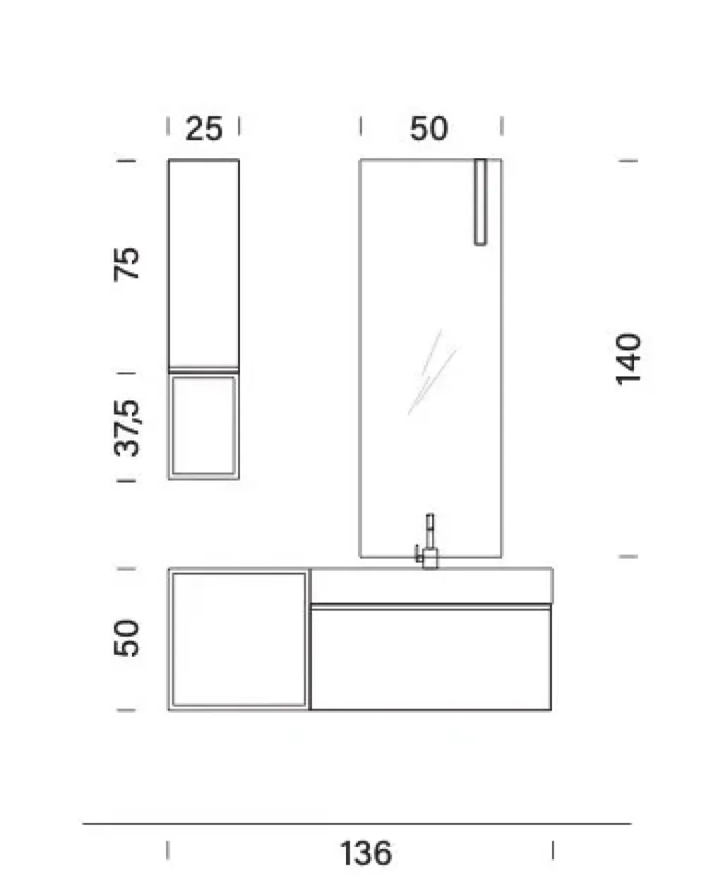 Bg014 : mobile da bagno A PREZZI OUTLET^Compab Sale