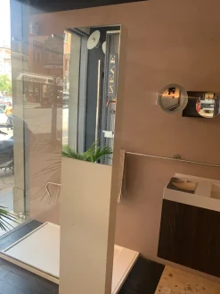 Box doccia Makro, piatto doccia less in makril 120x80 + vetro pluvio . Prezzo scontato!^Artigianale