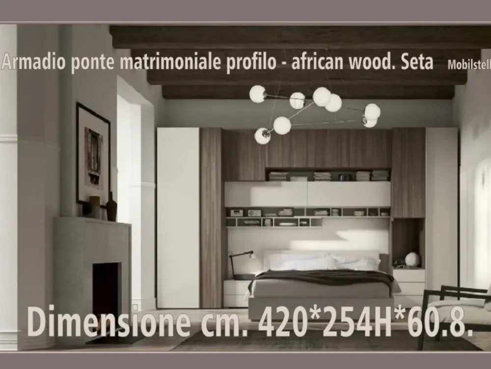 Clearance Camera completa Abitare Mobilstella in laminato a prezzo ribassato Camere Da Letto