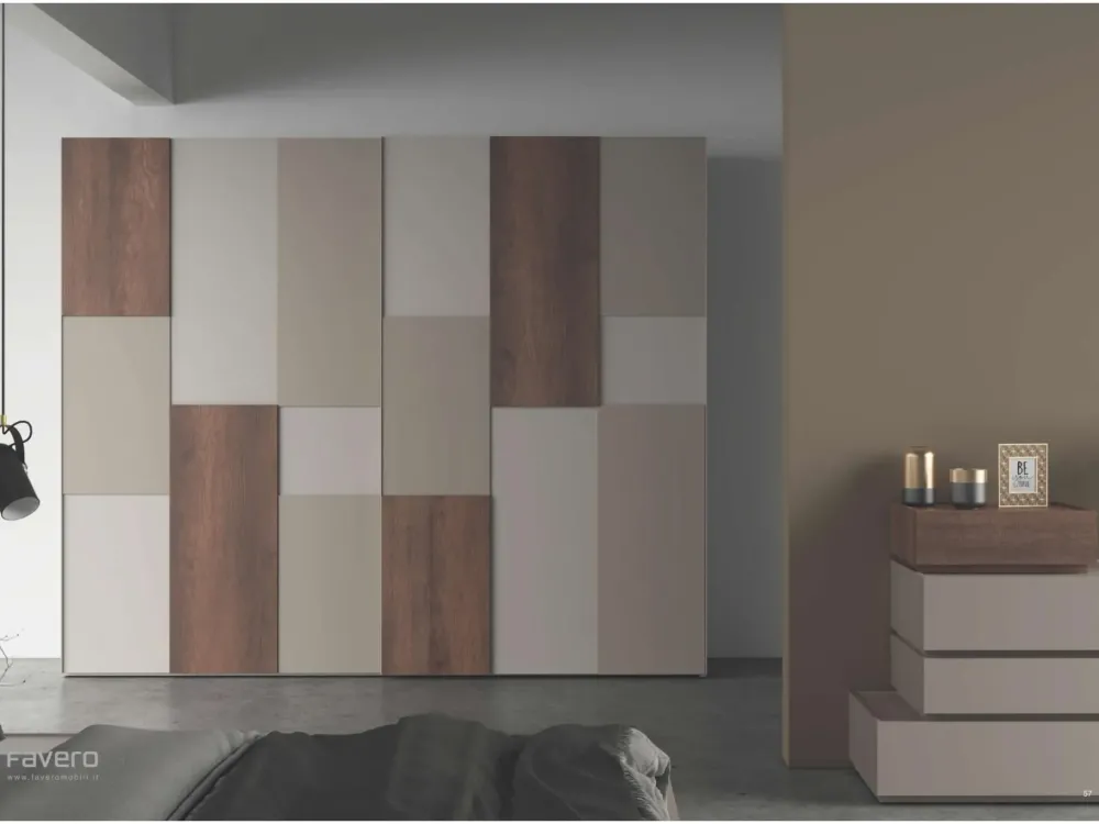 Camera completa con letto Zeus + gruppo Best + armadio Zantaro^Favero