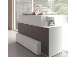 Favero Camera completa con Letto bline + gruppo social-connect + armadio helix- Camere Da Letto