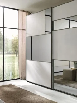 Camera da letto Abaco 129 in laminato in Offerta Outlet^Gierre Mobili New