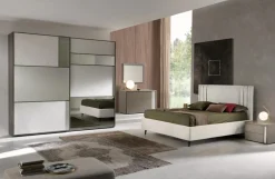 Camera da letto Abaco 129 in laminato in Offerta Outlet^Gierre Mobili New