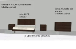 Discount Camera da letto Alfa e atlante in legno a prezzo scontato Camere Da Letto